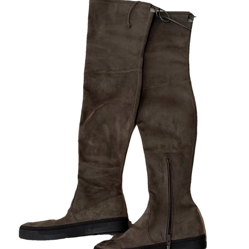 Stuart Weiztman Suede Over-the-Knee Boots
